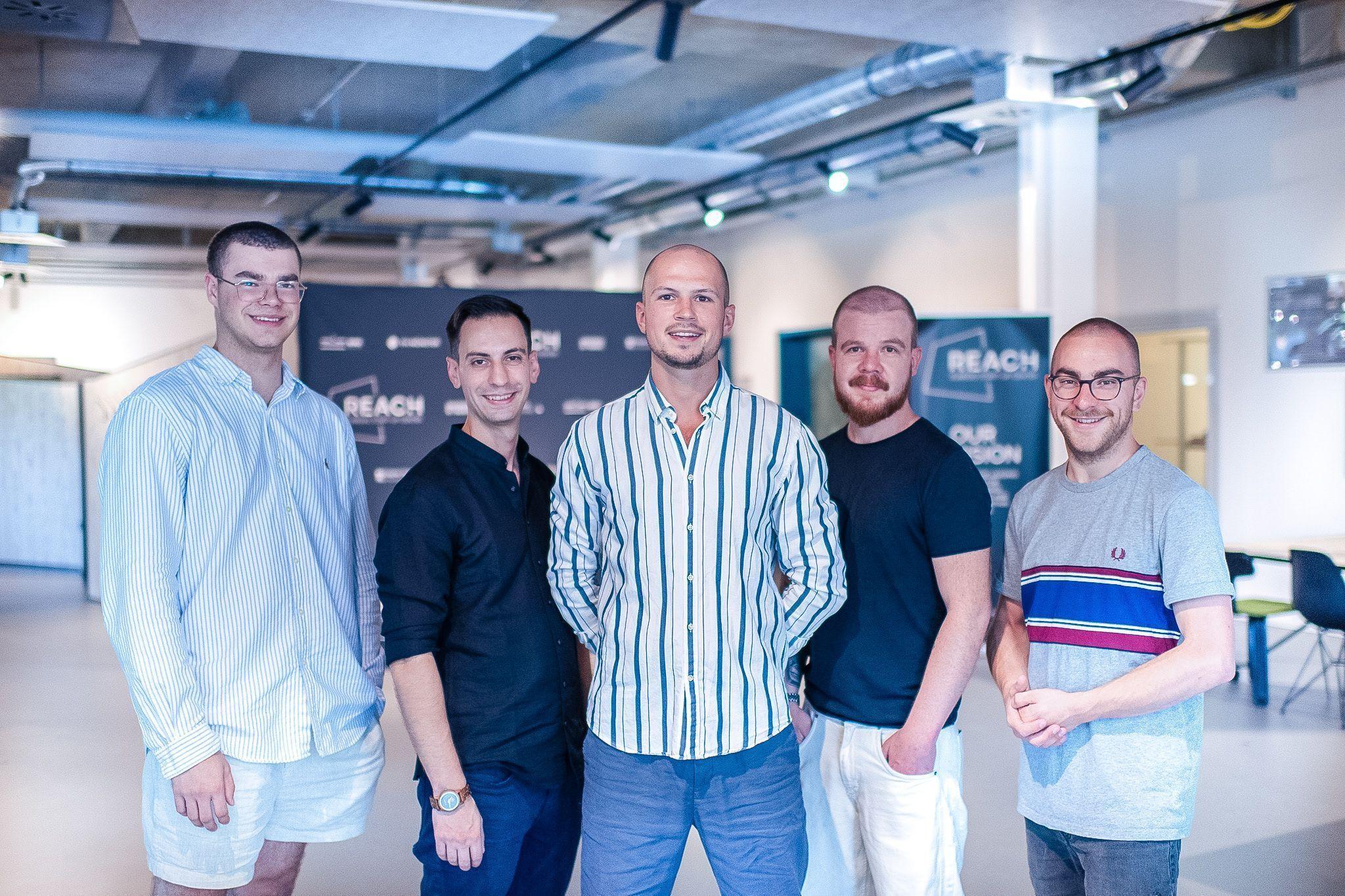 Colin Borremans, Jan Ebenritter, Daniel Saul, Sven Mentgen und Marco Bischoff